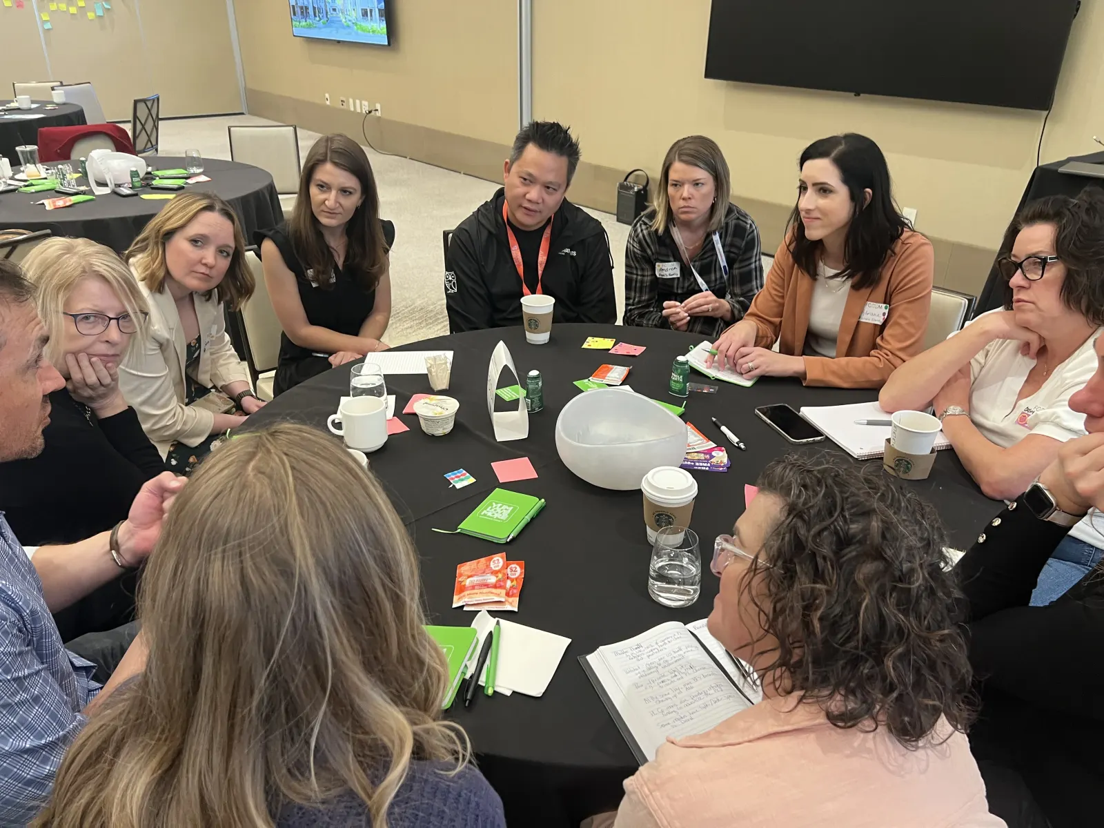 Members in a roundtable discussion at the Member Summit